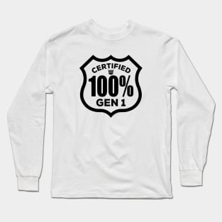 100% Transformers - GEN 1 fan Long Sleeve T-Shirt